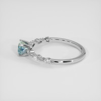 0.61 Ct. Bi Color Sapphire Ring, 18K White Gold 4