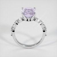 3.55 Ct. Purple Sapphire Ring, 18K White Gold 3
