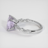 3.55 Ct. Purple Sapphire Ring, 18K White Gold 4