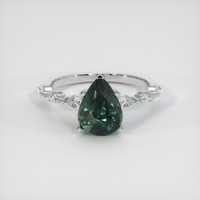 3.27 Ct. Sapphire Ring, 18K White Gold 1