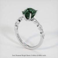 3.27 Ct. Sapphire Ring, 18K White Gold 2