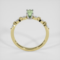 0.49 Ct. Green to Brown Alexandrite Ring, 14K White & Yellow 3