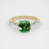 1.63 Ct. Gemstone Ring, 14K White & Yellow 1