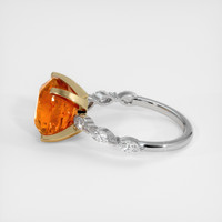 6.15 Ct. Gemstone Ring, 14K White & Yellow 4