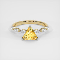 2.11 Ct. Sapphire Ring, 14K White & Yellow 1