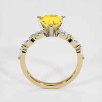 2.11 Ct. Sapphire Ring, 14K White & Yellow 3
