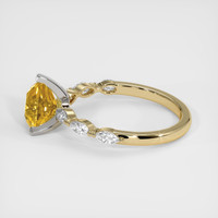 2.11 Ct. Sapphire Ring, 14K White & Yellow 4