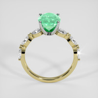 2.01 Ct. Emerald Ring, 18K White & Yellow 3