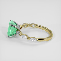 2.01 Ct. Emerald Ring, 18K White & Yellow 4