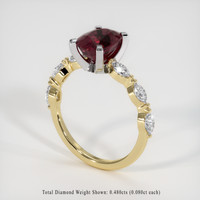 2.38 Ct. Gemstone Ring, 18K White & Yellow 2