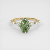 3.72 Ct. Sapphire Ring, 18K White & Yellow 1