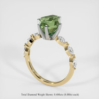 3.72 Ct. Sapphire Ring, 18K White & Yellow 2