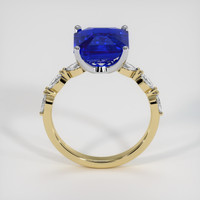 5.01 Ct. Blue Sapphire Ring, 18K White & Yellow 3