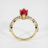 1.31 Ct. Ruby Ring, 10K Yellow Gold 3
