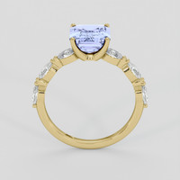 2.51 Ct. Violet Sapphire Ring, 10K Yellow Gold 3