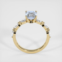 2.11 Ct. Blue Sapphire Ring, 10K Yellow Gold 3