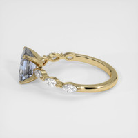 2.11 Ct. Blue Sapphire Ring, 10K Yellow Gold 4