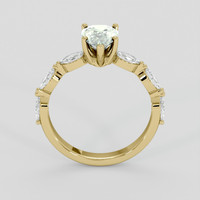 1.40 Ct. Green Sapphire Ring, 10K Yellow Gold 3