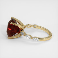 8.50 Ct. Orangish Red Spessartite Garnet Ring, 14K Yellow Gold 4