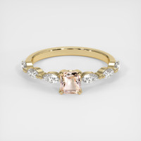 0.49 Ct. Padparadscha Sapphire Ring, 14K Yellow Gold 1