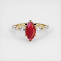 1.31 Ct. Ruby Ring, 14K Yellow Gold 1