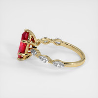 1.31 Ct. Ruby Ring, 14K Yellow Gold 4