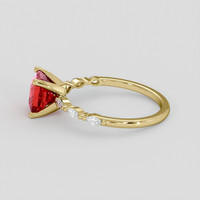 2.02 Ct. Ruby Ring, 14K Yellow Gold 4