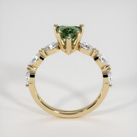 1.09 Ct. Green Sapphire Ring, 14K Yellow Gold 3