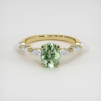 1.59 Ct. Sapphire Ring, 14K Yellow Gold 1