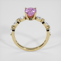 1.60 Ct. Pinkish Purple Sapphire Ring, 14K Yellow Gold 3