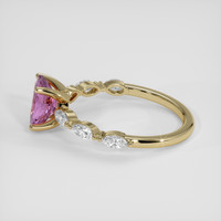 1.60 Ct. Pinkish Purple Sapphire Ring, 14K Yellow Gold 4