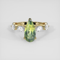 2.27 Ct. Bi Color Sapphire Ring, 14K Yellow Gold 1