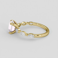 1.57 Ct. Pink Sapphire Ring, 14K Yellow Gold 4