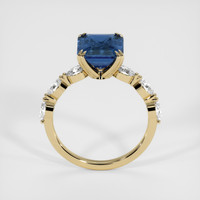 4.27 Ct. Blue Sapphire Ring, 14K Yellow Gold 3
