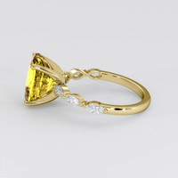 5.10 Ct. Yellow Sapphire Ring, 14K Yellow Gold 4