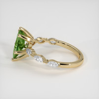 1.48 Ct. Green Sapphire Ring, 14K Yellow Gold 4