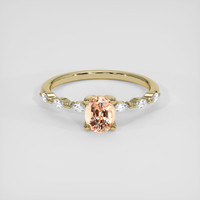 1.02 Ct. Padparadscha Sapphire Ring, 14K Yellow Gold 1