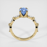 1.39 Ct. Blue Sapphire Ring, 14K Yellow Gold 3