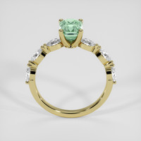 1.66 Ct. Bluish Green Sapphire Ring, 14K Yellow Gold 3