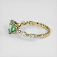 1.66 Ct. Bluish Green Sapphire Ring, 14K Yellow Gold 4