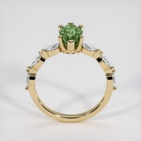1.39 Ct. Green Sapphire Ring, 14K Yellow Gold 3