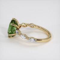 1.39 Ct. Green Sapphire Ring, 14K Yellow Gold 4