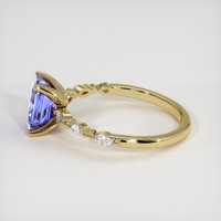 1.72 Ct. Violet Sapphire Ring, 14K Yellow Gold 4
