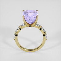 8.43 Ct. Violet Sapphire Ring, 14K Yellow Gold 3