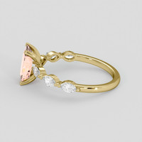 1.79 Ct. Padparadscha Sapphire Ring, 14K Yellow Gold 4