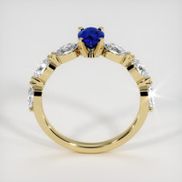0.44 Ct. Blue Sapphire Ring, 14K Yellow Gold 3