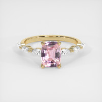 1.71 Ct. Pink Sapphire Ring, 14K Yellow Gold 1