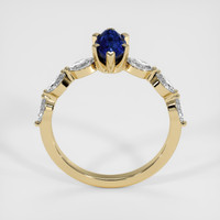 2.04 Ct. Blue Sapphire Ring, 14K Yellow Gold 3