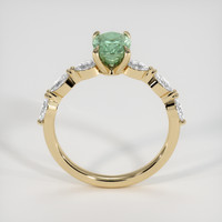 1.61 Ct. Green Sapphire Ring, 14K Yellow Gold 3