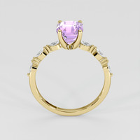 2.15 Ct. Purple Sapphire Ring, 14K Yellow Gold 3